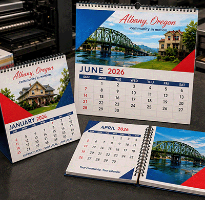 Custom Albany, Oregon calendars